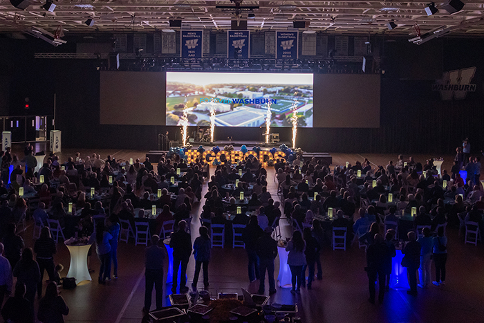 celebration in Lee Arena