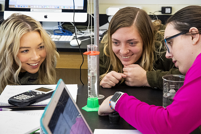 female science students